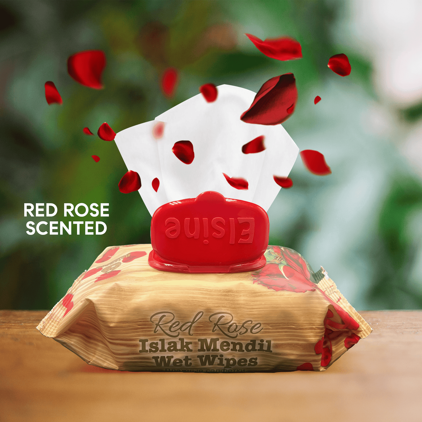 1200 Wipes - Red Rose Scented Wet Wipes - Thick and Gentle Body Cleansing Wipes - YouKind