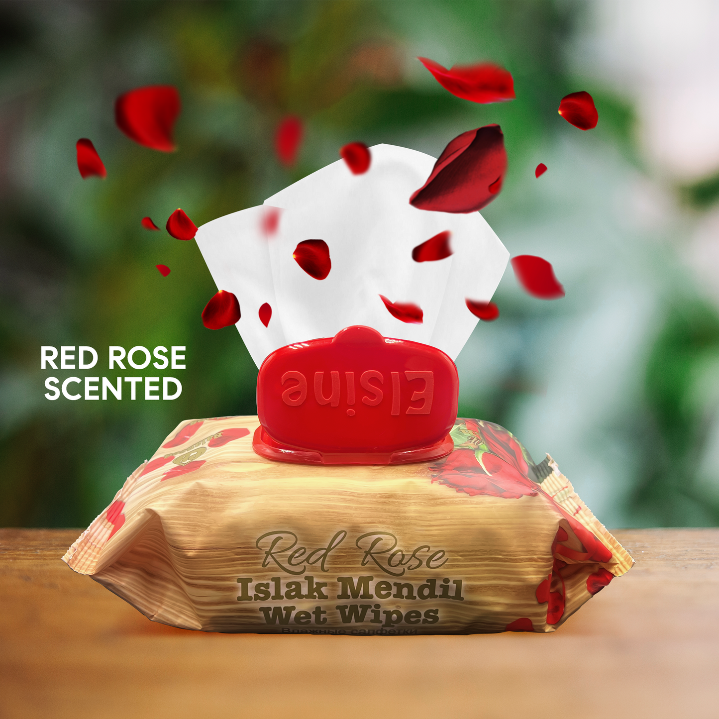 Red Rose Wet Wipes - 120 Sheets per Pack, Alcohol Free, Soft and Thick Waterwipes for Essential Personal Hygiene - 2 Packs