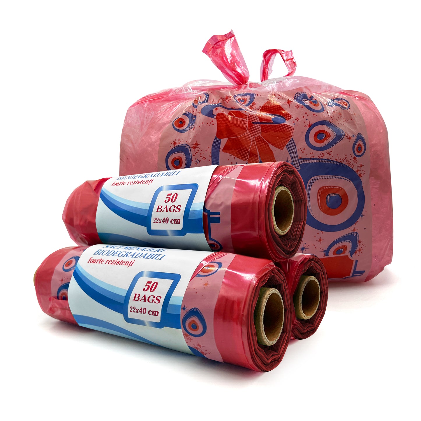 1000 Count - Small Size Carrier Bags - 100% Made of Recycled Material - YouKind