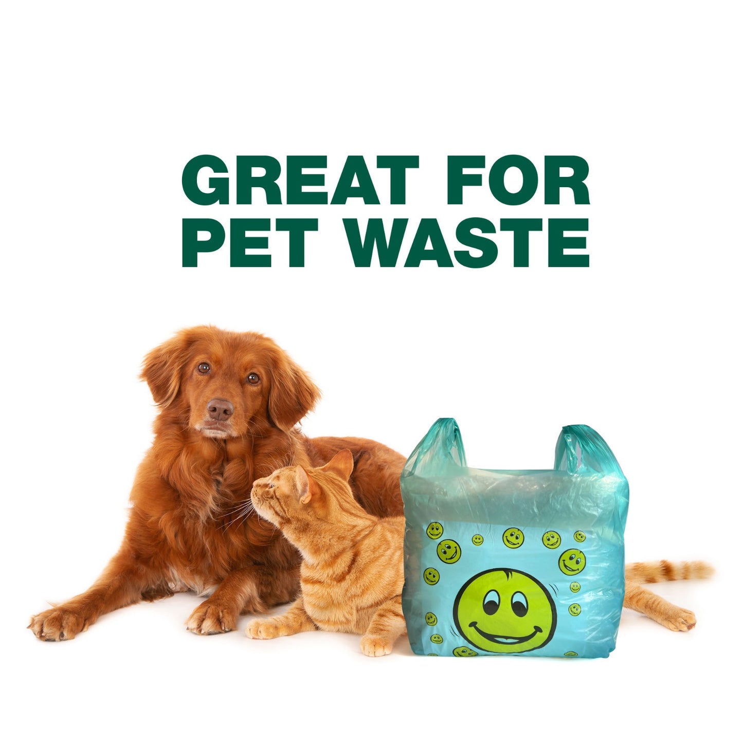 1000 Count | Medium Size - Recycled Carrier Bags Wholesale - YouKind
