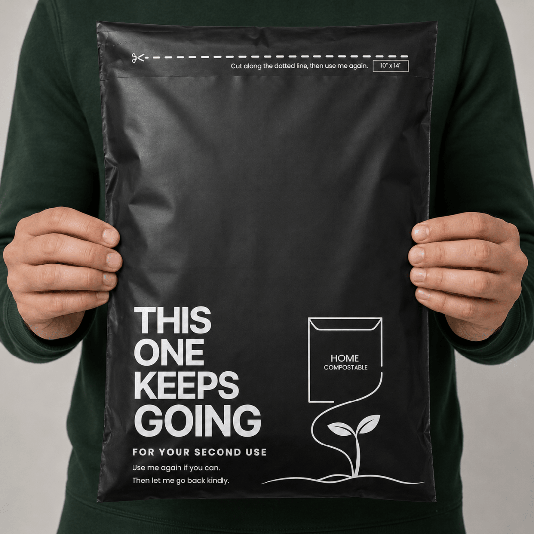 50 YouKind Small Compostable Mailing Bags | 10 x 14 Inch Mailers - YouKind