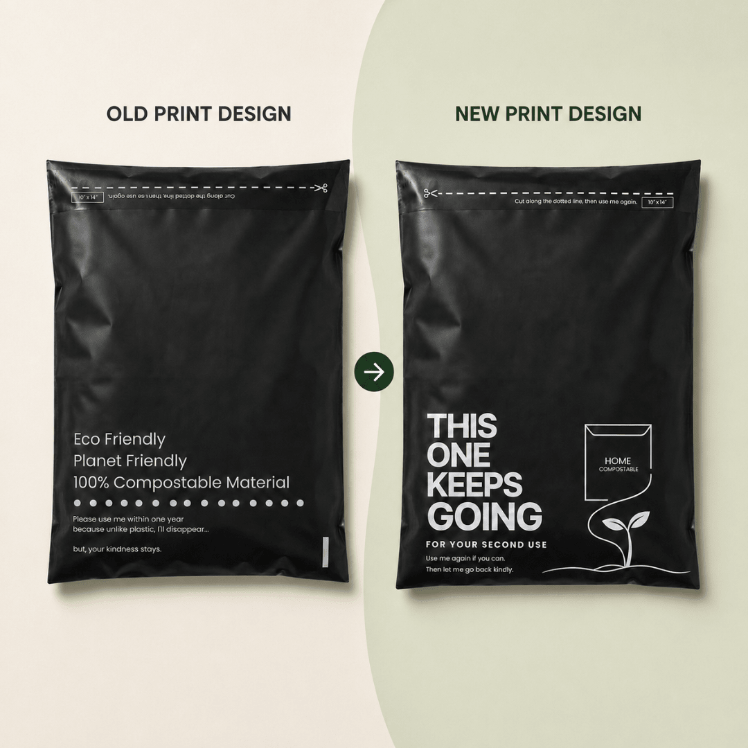 50 YouKind Small Compostable Mailing Bags | 10 x 14 Inch Mailers - YouKind