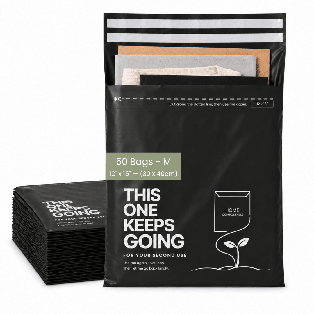 50 YouKind Medium Compostable Mailing Bags | 12 x 16 Inch Mailers - YouKind