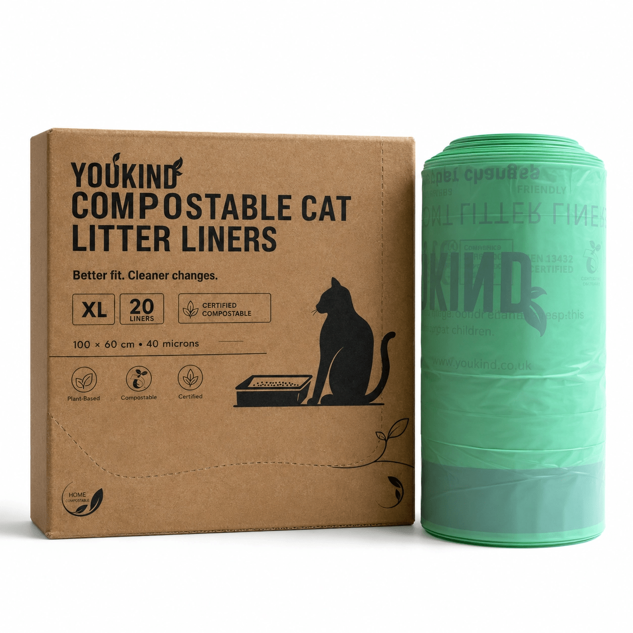 Compostable Cat Litter Liners XL | Certified | YouKind - YouKind