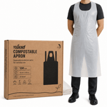 Compostable Disposable Apron, 100 Pack — Food Prep & Cleaning - YouKind