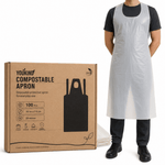 Compostable Disposable Apron, 100 Pack — Food Prep & Cleaning - YouKind