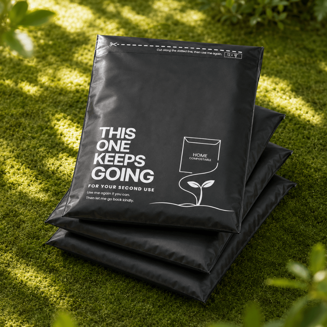 50 YouKind Medium Compostable Mailing Bags | 12 x 16 Inch Mailers - YouKind