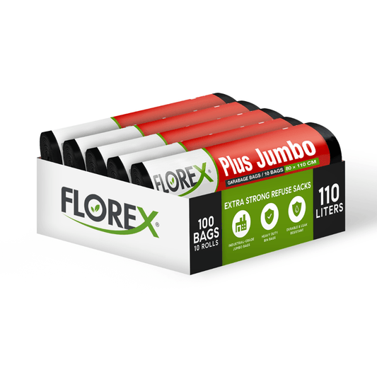 110L Extra Strong Refuse Sacks - 100µm (100 Bags) - YouKind