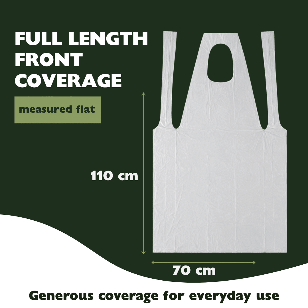 Compostable Disposable Apron, 100 Pack — Food Prep & Cleaning - YouKind