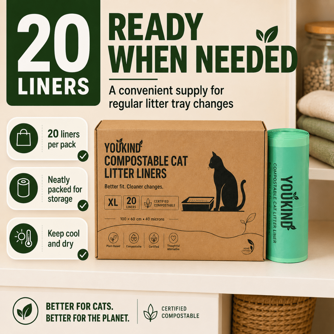 Compostable Cat Litter Liners XL | Certified | YouKind - YouKind