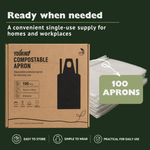 Compostable Disposable Apron, 100 Pack — Food Prep & Cleaning - YouKind