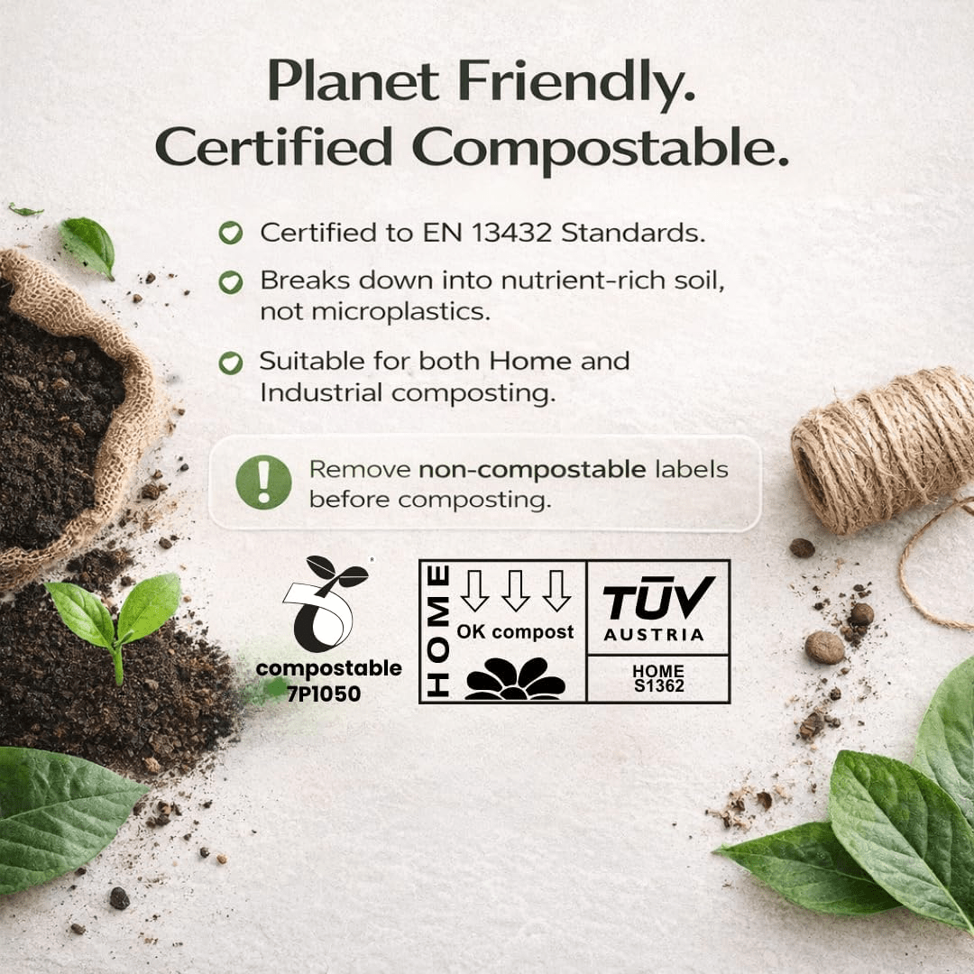 50 YouKind Small Compostable Mailing Bags | 10 x 14 Inch Mailers - YouKind