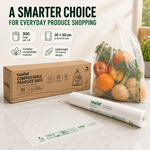Compostable Produce Bags, 300 Per Roll, Fruit & Veg - YouKind