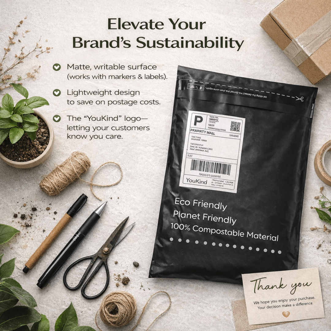 Compostable Mailing Bags - Large | YOUKIND UK - YouKind
