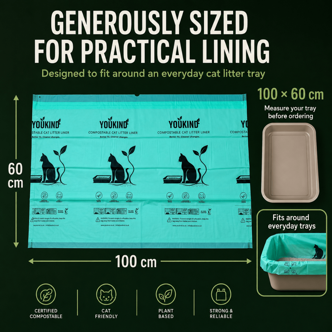 Compostable Cat Litter Liners XL | Certified | YouKind - YouKind