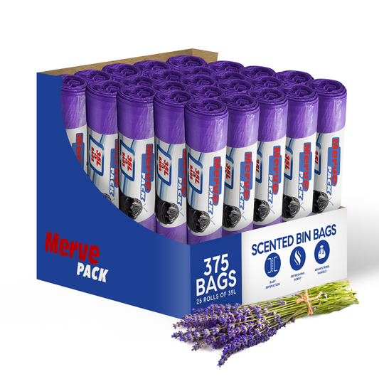 35L Lavender Scented Bin Bags | Bulk Bin Bags