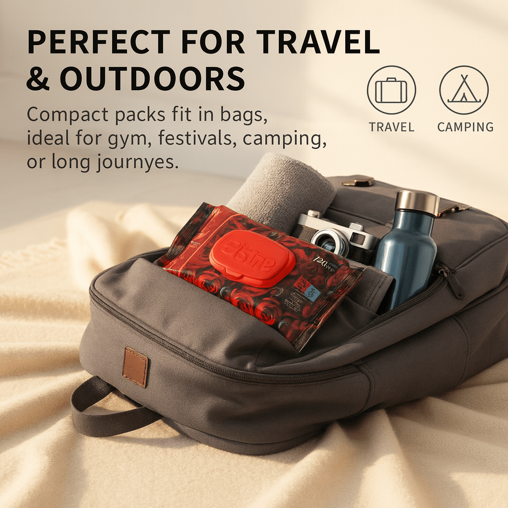 1,440 Wipes - Red Rose Scented Wet Wipes - Thick and Gentle Body Cleansing Wipes - YouKind