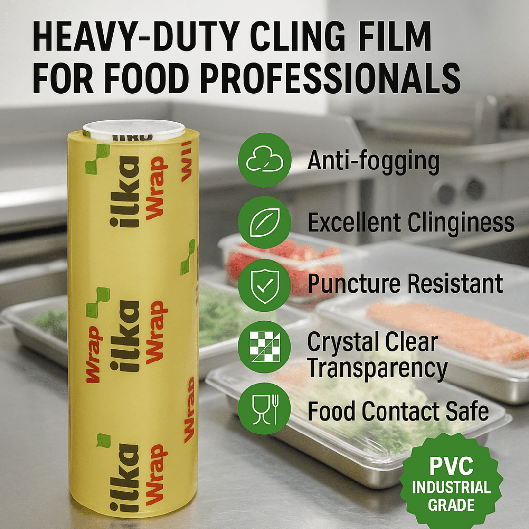 Industrial Cling Film 45cm x 1500m – Heavy Duty Stretch Wrap Roll for Moving, Storage & Packaging - YouKind