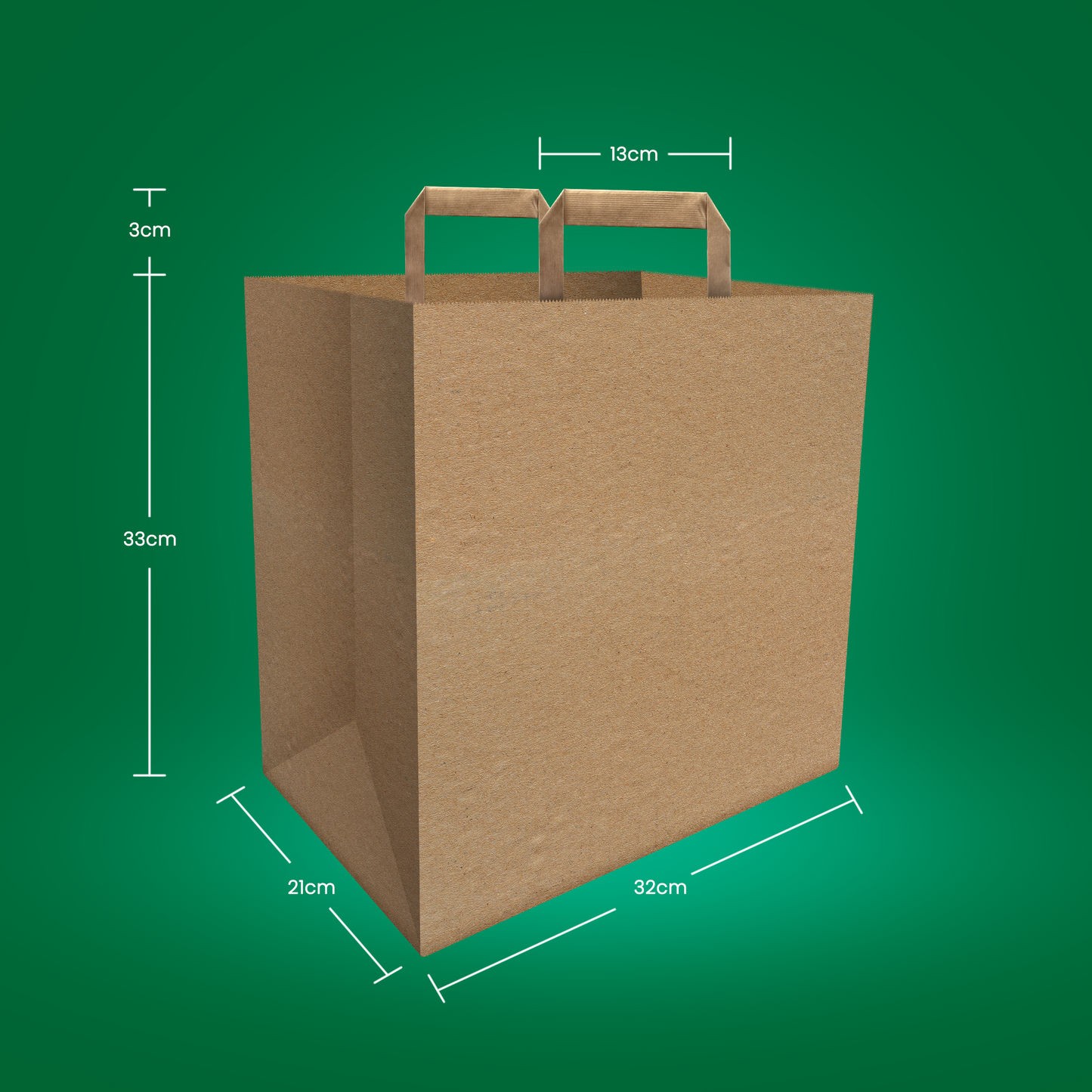 250 Bags of Large Kraft Paper Bags with Handle - Supports Heavy Items Ideal for Restaurants, Coffee Shops, Boutique and Special Occasions