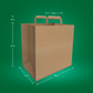 250 Bags of Medium Kraft Paper Bags with Handle - Supports Heavy Items Ideal for Restaurants, Coffee Shops, Boutique and Special Occasions