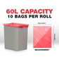 60L Kitchen Bin Liners | 250 Bags