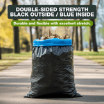 Black Bin Bags 100L Strong (86mc) - YouKind