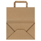 250 Bags of Medium Kraft Paper Bags with Handle - Supports Heavy Items Ideal for Restaurants, Coffee Shops, Boutique and Special Occasions