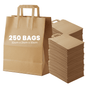 Large Kraft Paper Bags with Handle for Restaurants, Coffee Shops, Boutique and Special Occasions - YouKind