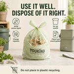 Compostable Food Waste Bags, 40 Per Roll, Kitchen Caddy Liners - YouKind