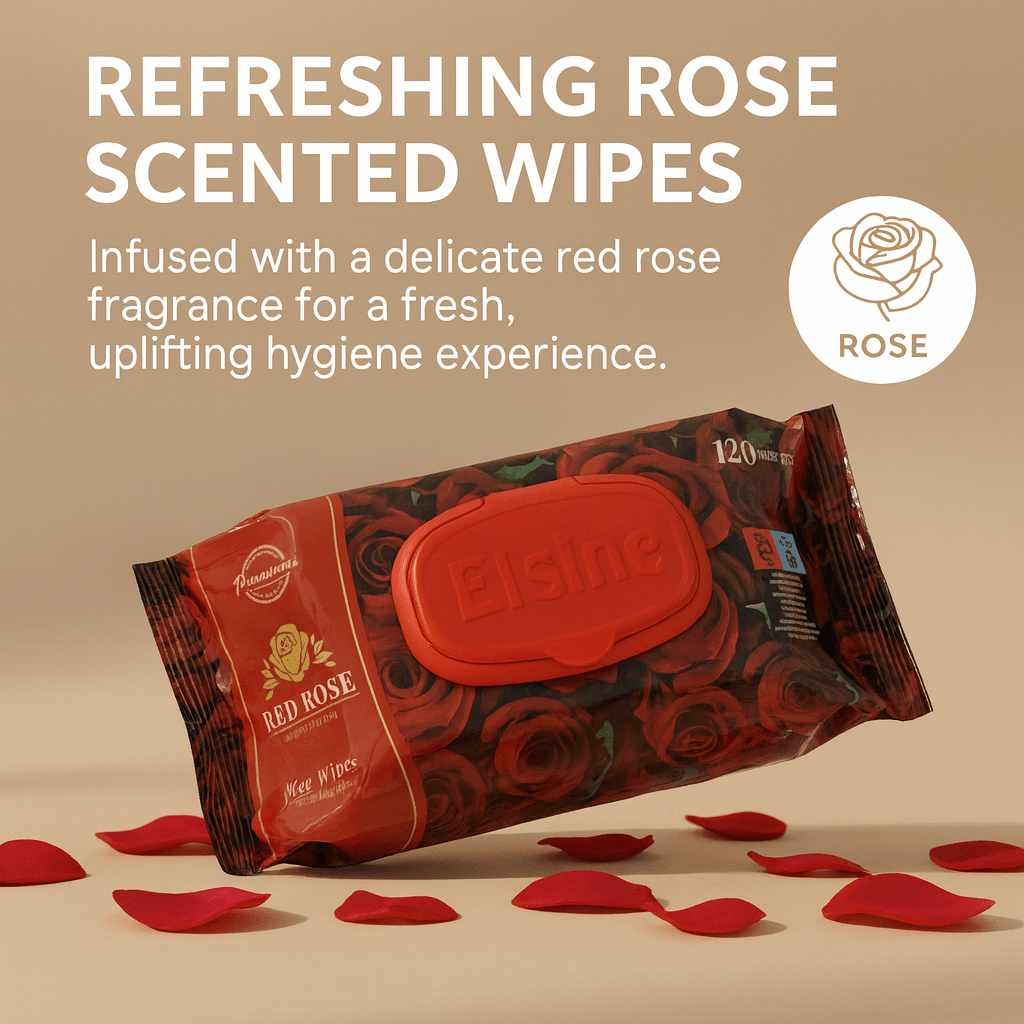 1,440 Wipes - Red Rose Scented Wet Wipes - Thick and Gentle Body Cleansing Wipes - YouKind